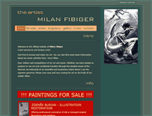 Tablet Screenshot of milanfibiger.com